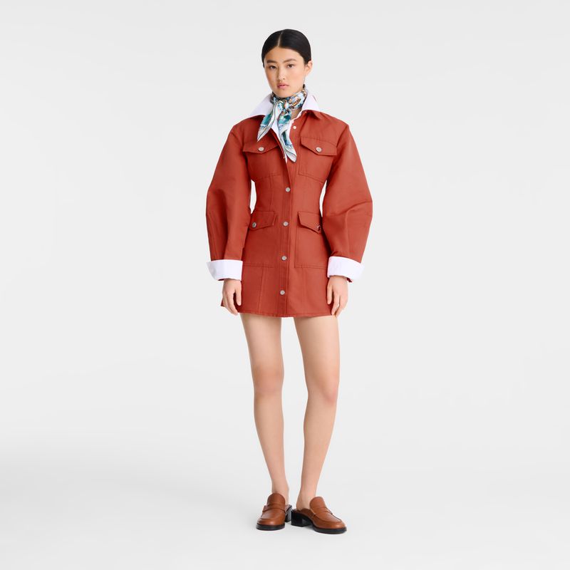 Women Longchamp Canvas Dress Pink | Philippines-592YZTVHP