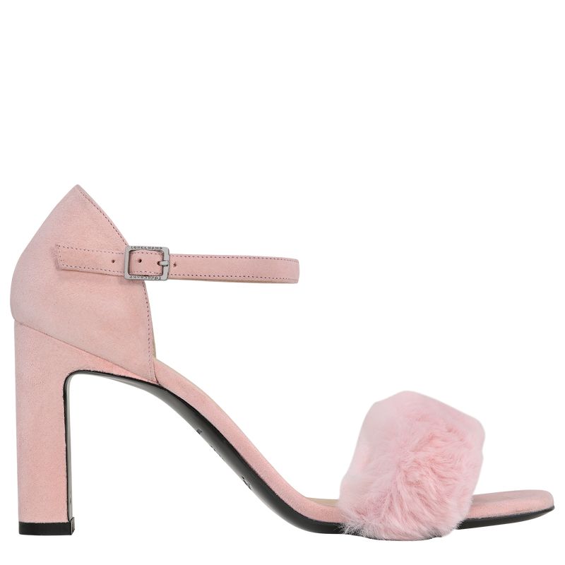 Women Longchamp Cosy Sandals Rose | Philippines-283PYUSBZ