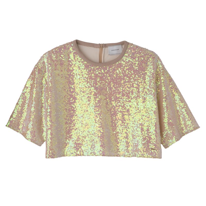 Women Longchamp Crop Top Rose | Philippines-358KCMLVD