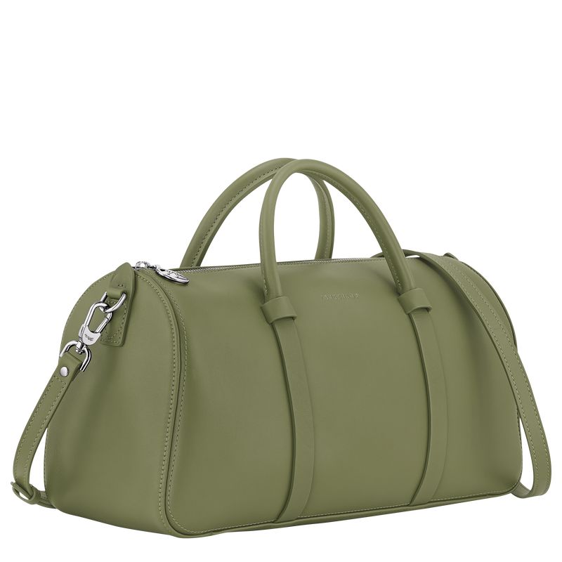 Women Longchamp Daylong L Handbag Green | Philippines-391KIOEDG