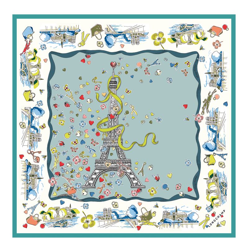 Women Longchamp Equestrian Tower 50 Scarf Multicolor | Philippines-798AIFPDV