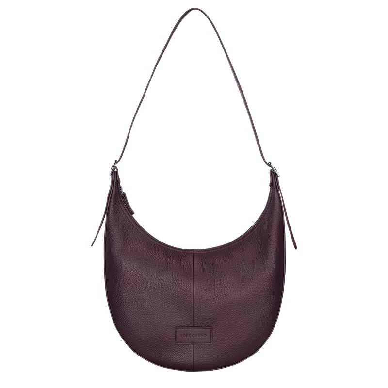 Women Longchamp Essential L Crossbody Bag Dark Purple | Philippines-217NIARST