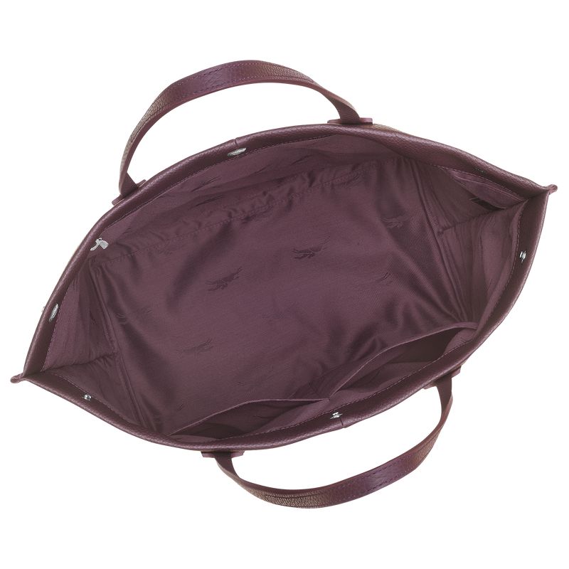 Women Longchamp Essential L Tote Bag Dark Purple | Philippines-705XACTSP