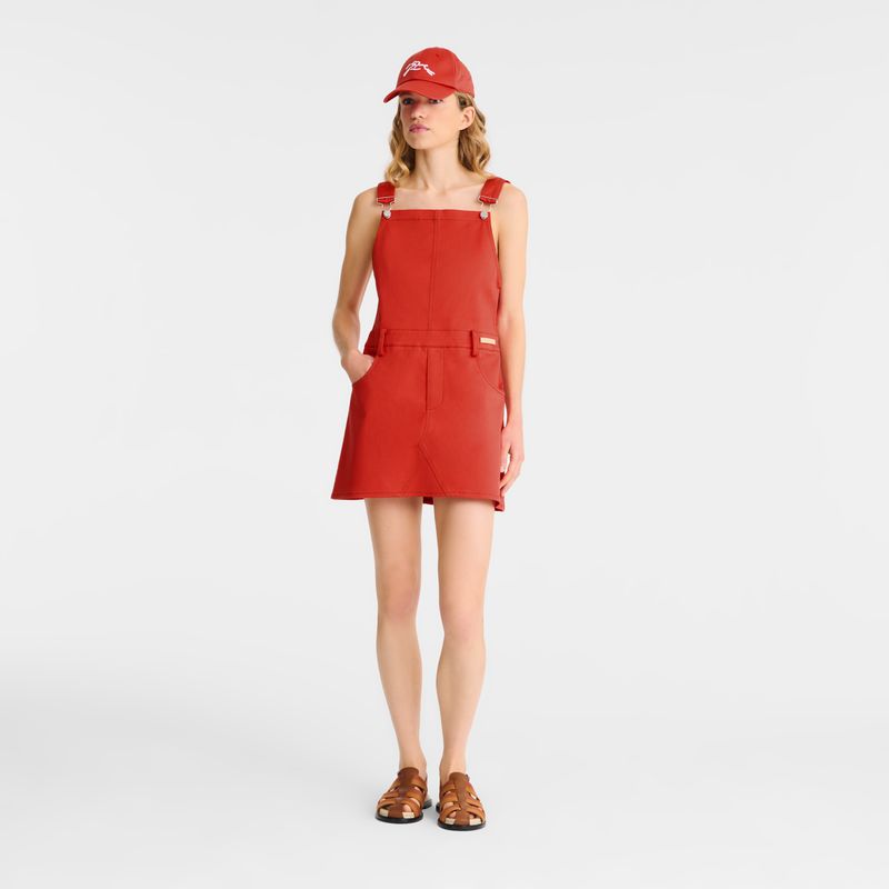 Women Longchamp Gabardine Dress Pink | Philippines-726VQURJC