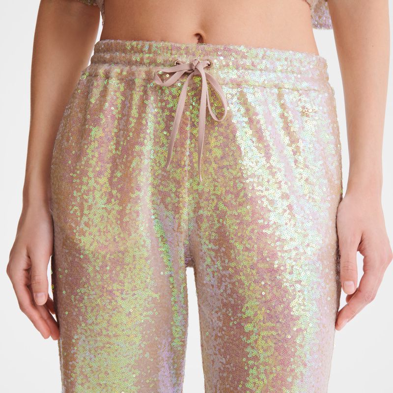 Women Longchamp Glitter Pants Rose | Philippines-581CEWOPA