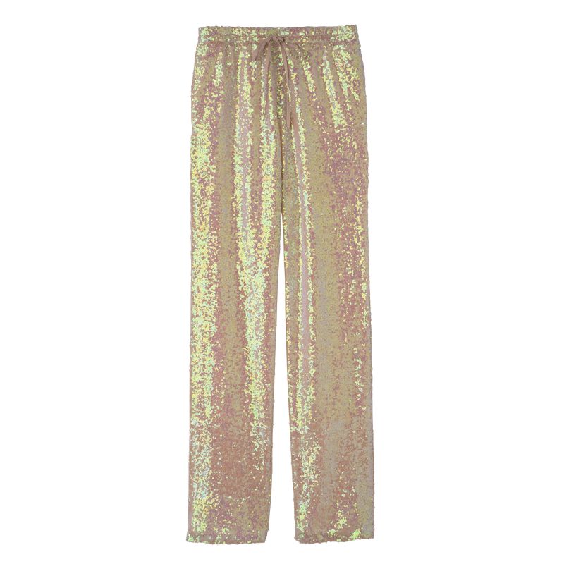Women Longchamp Glitter Pants Rose | Philippines-581CEWOPA