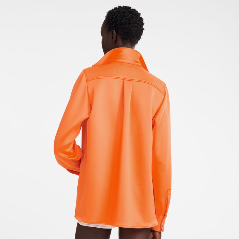 Women Longchamp Jersey Shirts Orange | Philippines-056ZESVFG