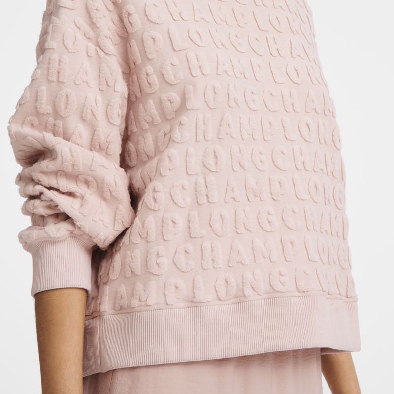 Women Longchamp Jersey Sweatshirt Beige | Philippines-079LXKYVJ