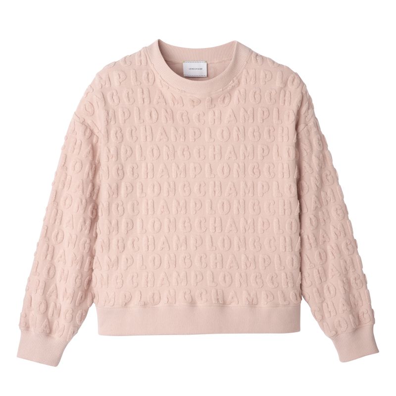 Women Longchamp Jersey Sweatshirt Beige | Philippines-079LXKYVJ