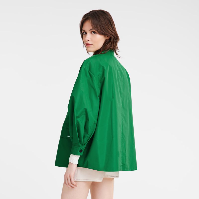 Women Longchamp Kimono Jacket Green | Philippines-176XPMCHI