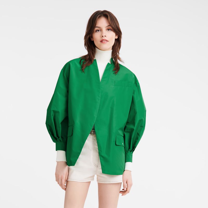 Women Longchamp Kimono Jacket Green | Philippines-176XPMCHI