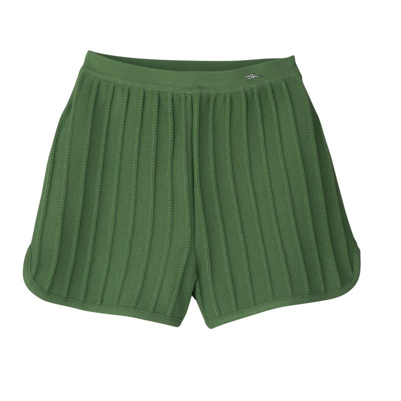 Women Longchamp Knit Shorts Green | Philippines-275OFZRTG