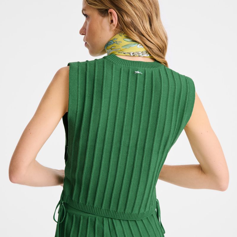 Women Longchamp Knit Top Green | Philippines-293PWBSMG