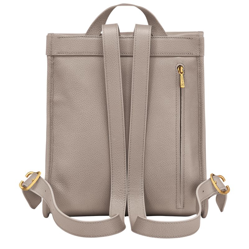 Women Longchamp Le Foulonné Backpack Beige | Philippines-936QDAUXY