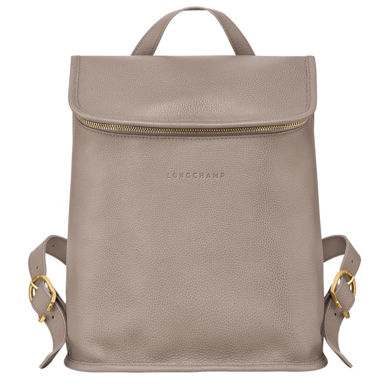 Women Longchamp Le Foulonné Backpack Beige | Philippines-936QDAUXY