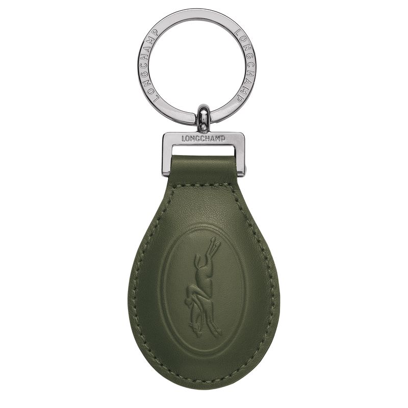 Women Longchamp Le Foulonné Key Rings Khaki | Philippines-942YEIFLV