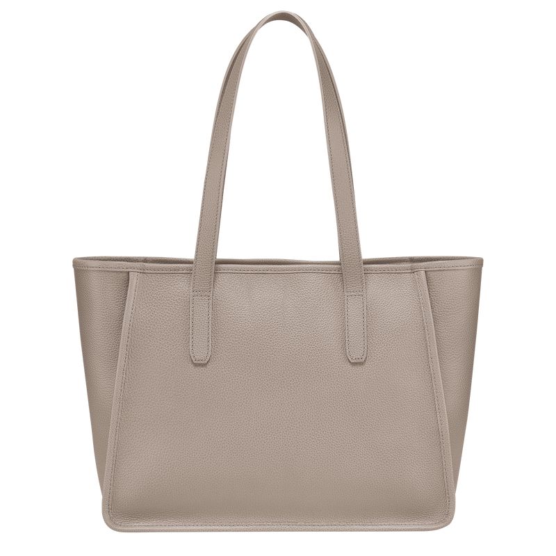 Women Longchamp Le Foulonné L Tote Bag Beige | Philippines-456WHSMIB