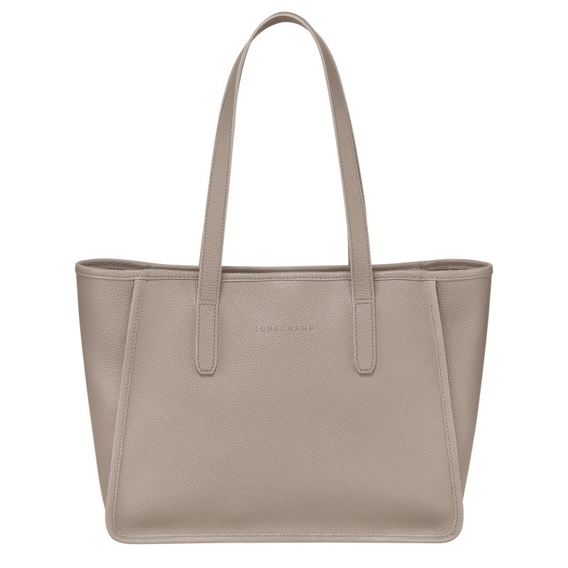 Women Longchamp Le Foulonné L Tote Bag Beige | Philippines-456WHSMIB