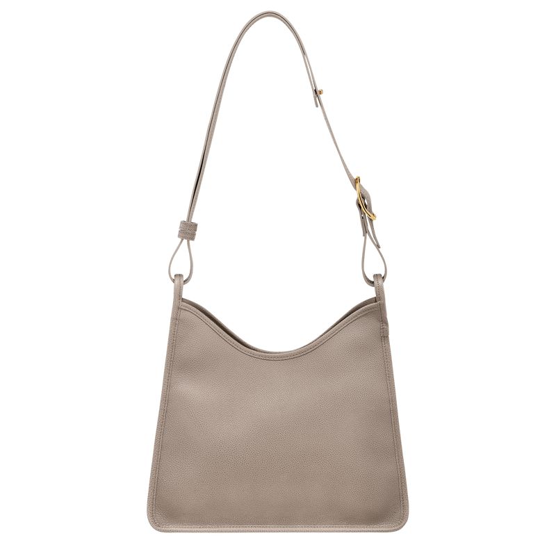 Women Longchamp Le Foulonné M Hobo Bag Grey | Philippines-290BFOVHU