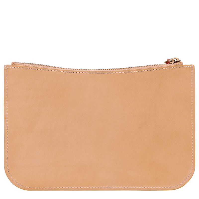 Women Longchamp Le Foulonné Pouch Orange | Philippines-421NZXAVF