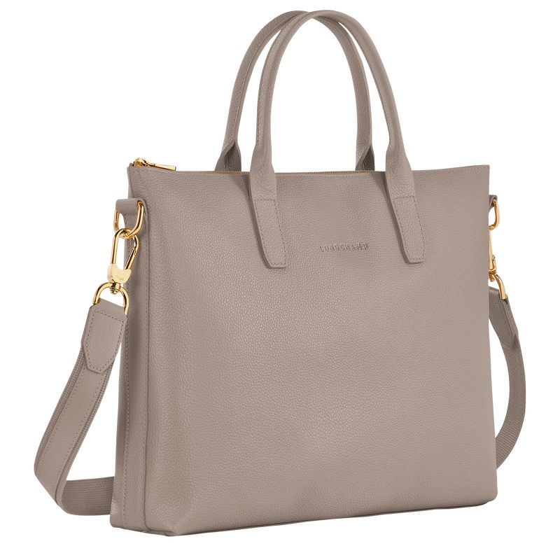 Women Longchamp Le Foulonné S Briefcase Grey | Philippines-860YXQJZP