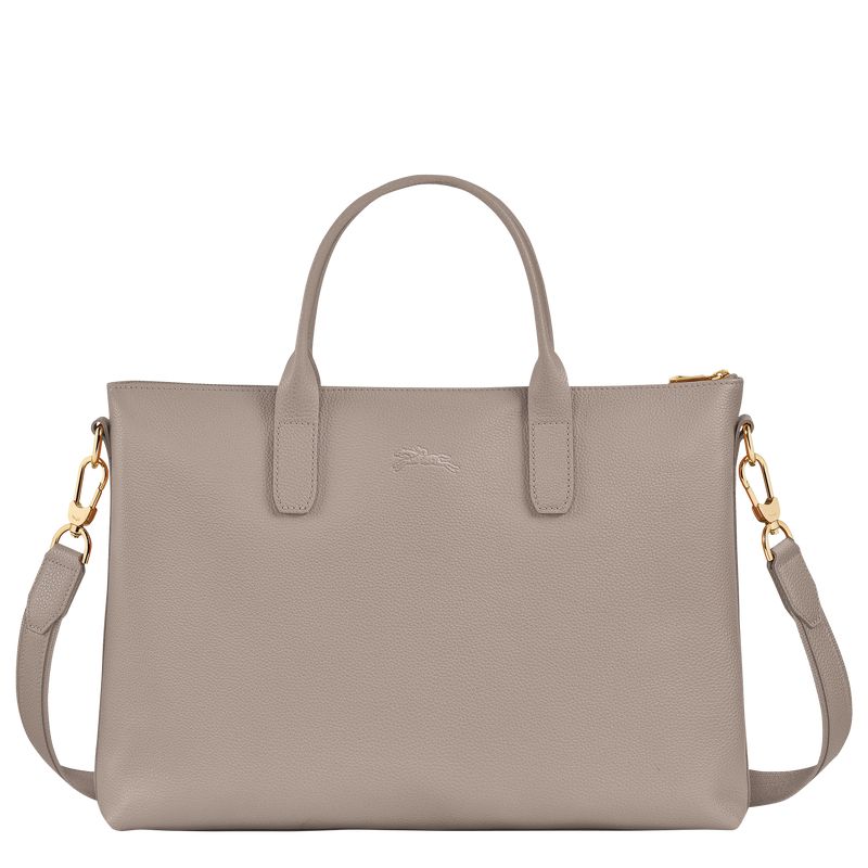 Women Longchamp Le Foulonné S Briefcase Grey | Philippines-860YXQJZP