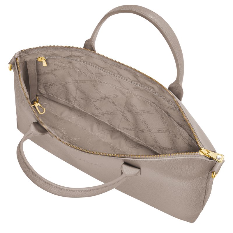 Women Longchamp Le Foulonné S Briefcase Grey | Philippines-860YXQJZP
