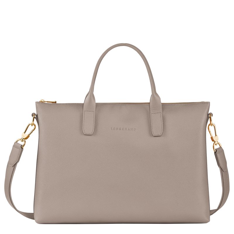Women Longchamp Le Foulonné S Briefcase Grey | Philippines-860YXQJZP