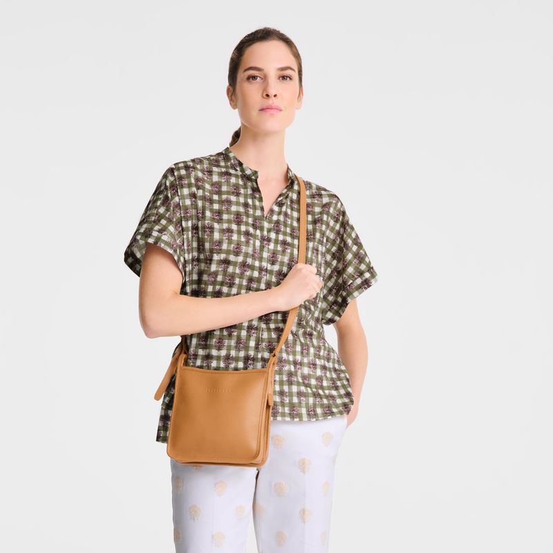 Women Longchamp Le Foulonné S Crossbody Bag Brown | Philippines-348UGHOZT