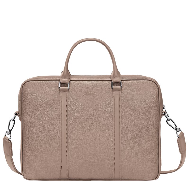 Women Longchamp Le Foulonné Xs Briefcase Beige | Philippines-607ZHFPUI
