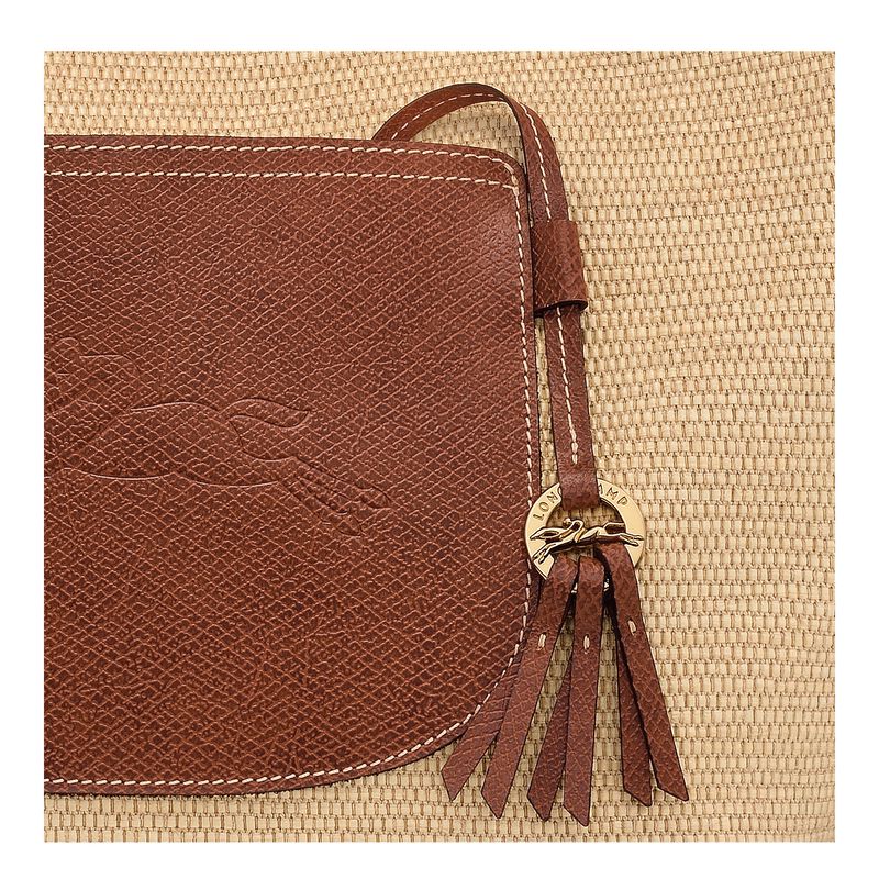 Women Longchamp Le Pliage Collection L Basket Tote Bag Brown | Philippines-495GBYKLE