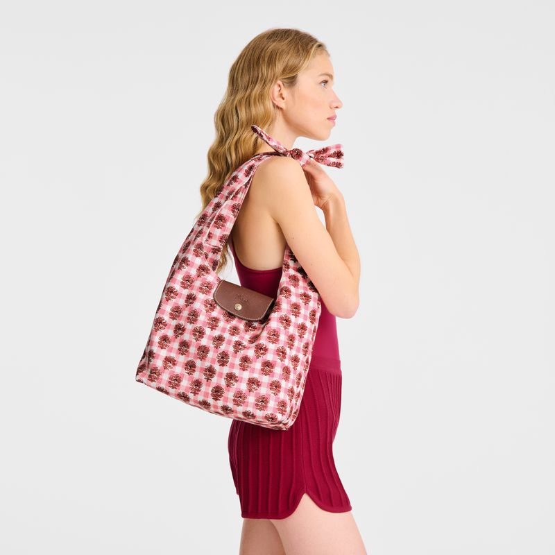 Women Longchamp Le Pliage Collection M Shoulder Bag Pink | Philippines-745DNIUSE
