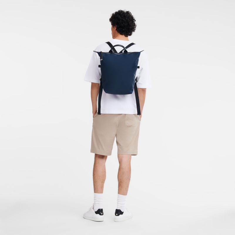 Women Longchamp Le Pliage Energy L Backpack Navy | Philippines-296ERNHTW