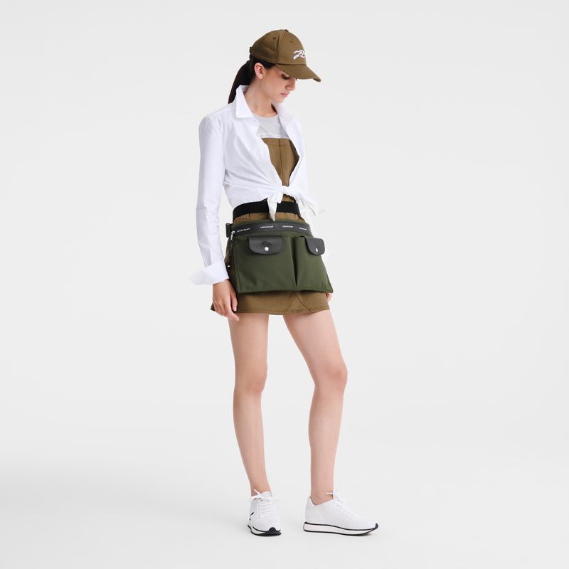 Women Longchamp Le Pliage Energy L Crossbody Bag Khaki | Philippines-906JACQYL