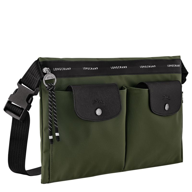 Women Longchamp Le Pliage Energy L Crossbody Bag Khaki | Philippines-906JACQYL