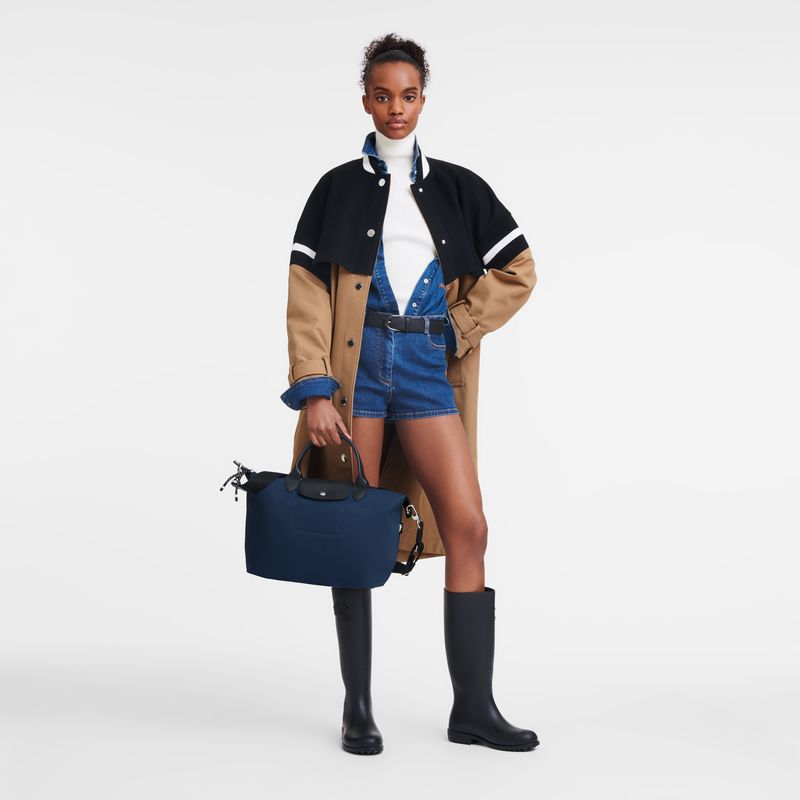 Women Longchamp Le Pliage Energy L Handbag Navy | Philippines-301PLOYXR