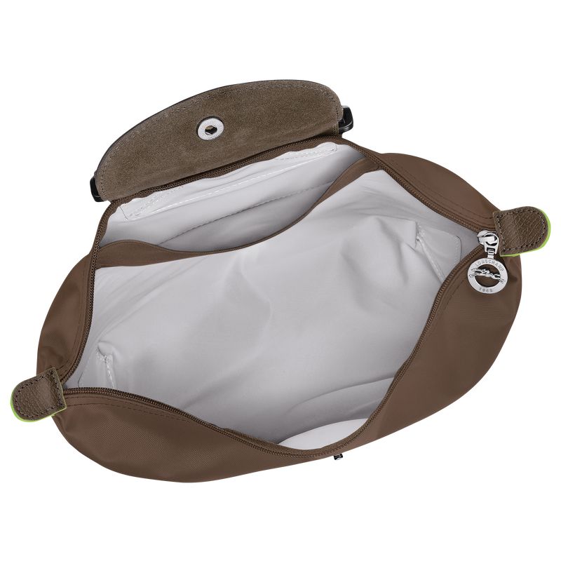 Women Longchamp Le Pliage Green M Backpack Dark Brown | Philippines-742OAFQZP