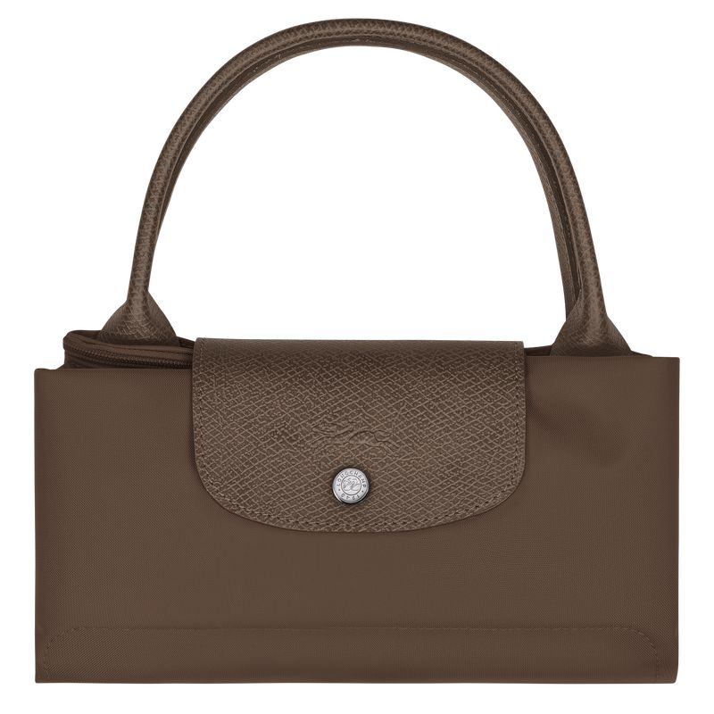 Women Longchamp Le Pliage Green M Handbag Dark Brown | Philippines-985QWZKIX