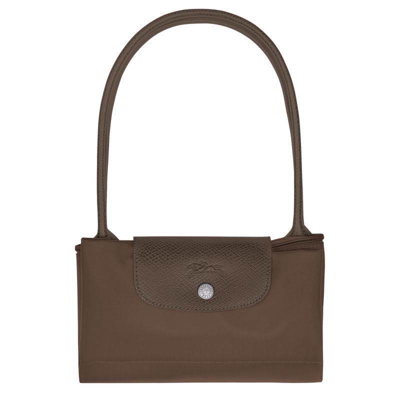 Women Longchamp Le Pliage Green M Tote Bag Dark Brown | Philippines-045HLXKMF