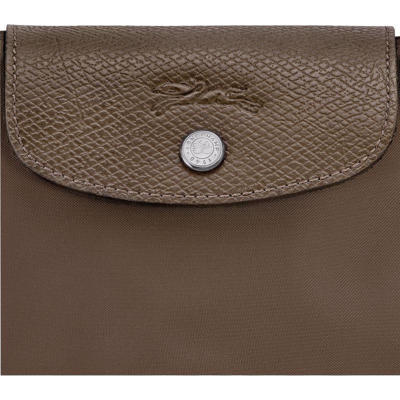 Women Longchamp Le Pliage Green M Tote Bag Dark Brown | Philippines-962TPVHYQ