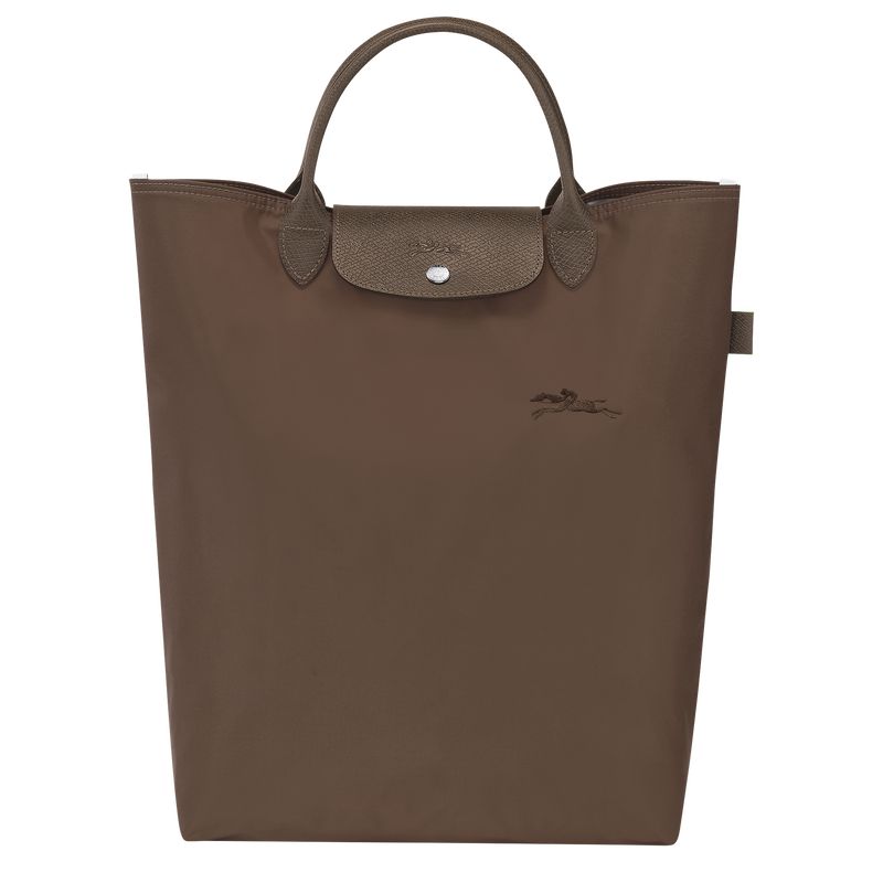 Women Longchamp Le Pliage Green M Tote Bag Dark Brown | Philippines-962TPVHYQ