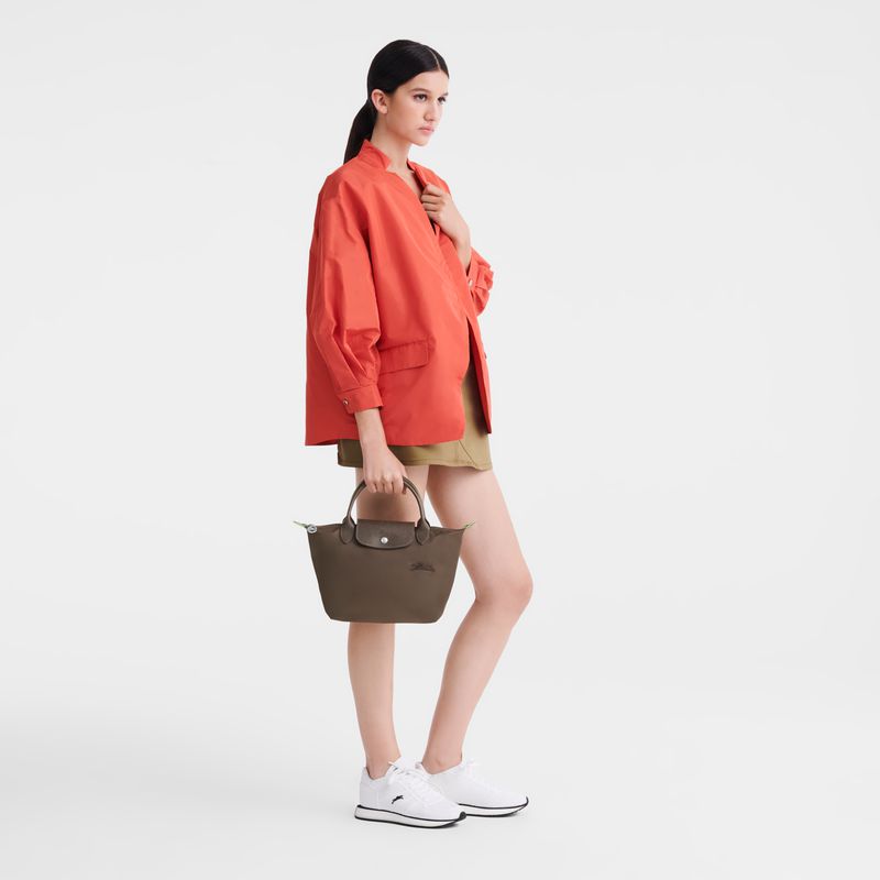 Women Longchamp Le Pliage Green S Handbag Dark Brown | Philippines-673MZGNKY