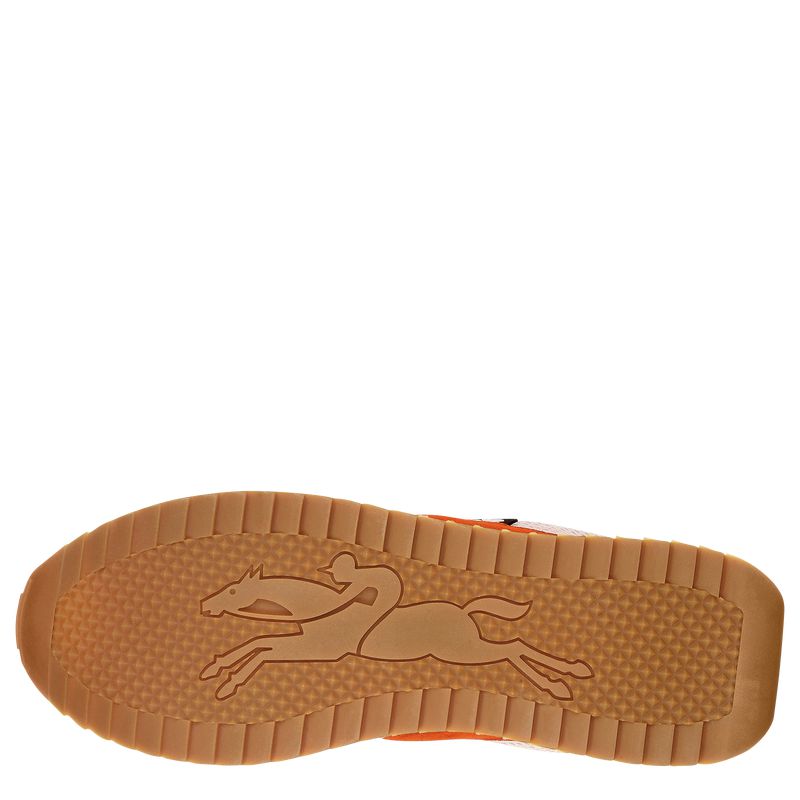 Women Longchamp Le Pliage Green Sneakers Red / Orange | Philippines-607TFJKCO