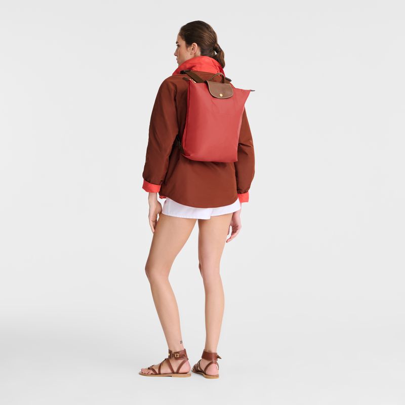 Women Longchamp Le Pliage Original M Backpack Pink | Philippines-081ZCFUOV