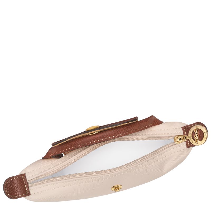 Women Longchamp Le Pliage Original With Handle Pouch Beige | Philippines-549TMJYXI