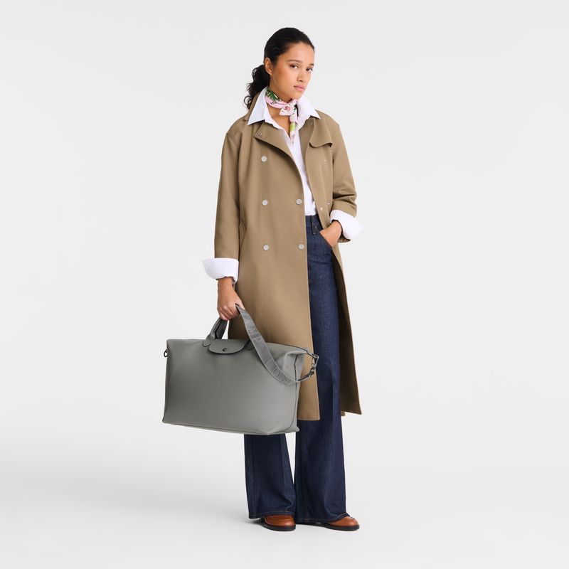Women Longchamp Le Pliage Xtra L Travel Bag Grey | Philippines-396SLNMDB