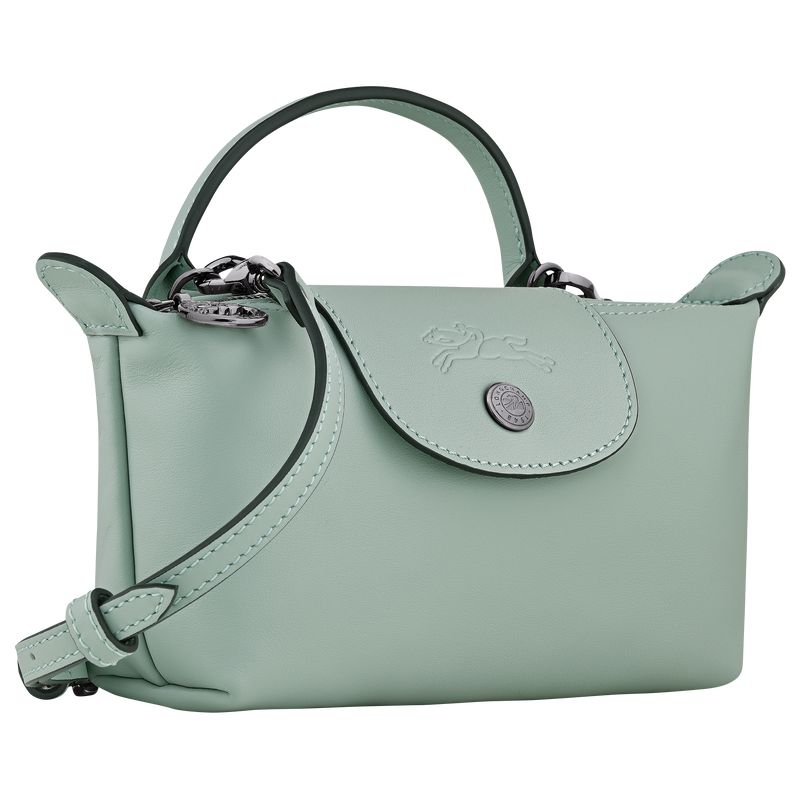Women Longchamp Le Pliage Xtra Xs Pouch Blue Green | Philippines-987RGJAUY