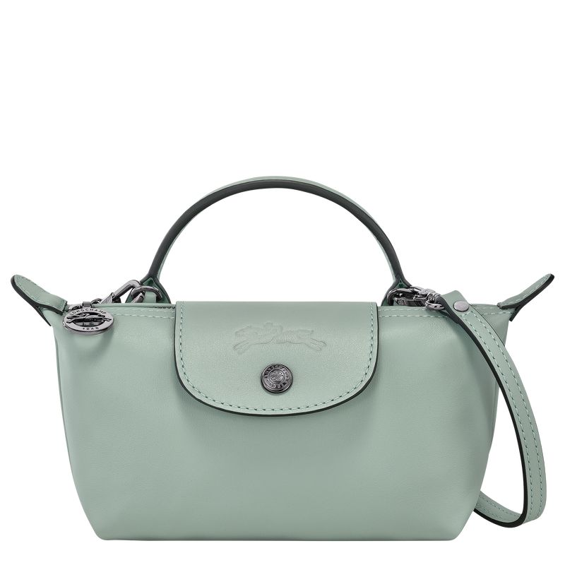 Women Longchamp Le Pliage Xtra Xs Pouch Blue Green | Philippines-987RGJAUY
