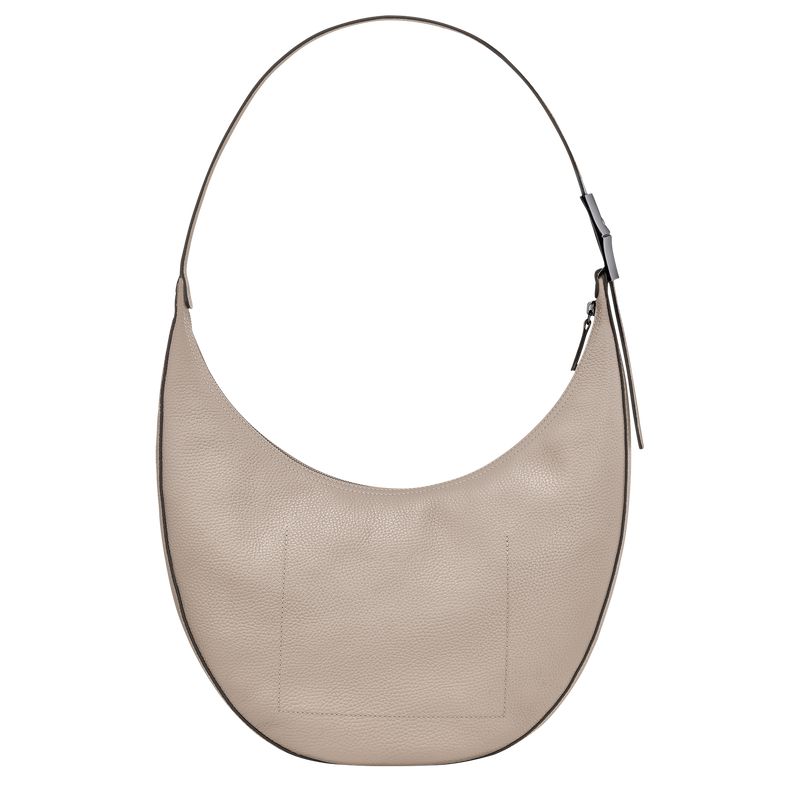 Women Longchamp Le Roseau Essential L Crossbody Bag Beige | Philippines-598YFEAVB