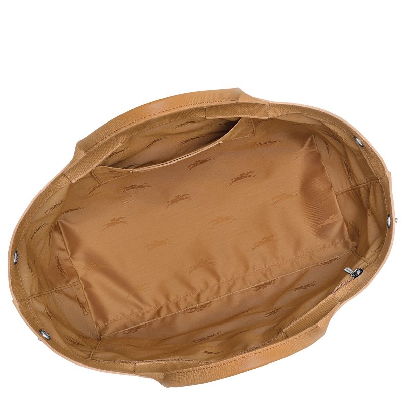 Women Longchamp Le Roseau L Handbag Brown | Philippines-962UKPODM